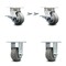 Service Caster 4 Inch Kingpinless Thermoplastic Wheel Caster Brake & Swivel Lock 2 Rigid, 2PK SCC-KP30S420-TPRRF-SLB-BSL-2-R-2 - alternate 1